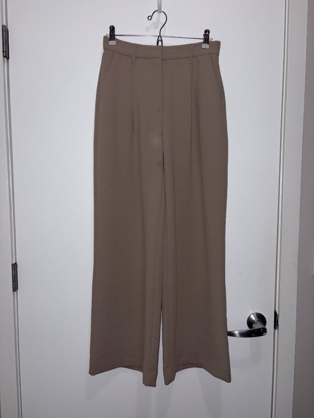 Abercrombie & Fitch Sloane Crepe Tailored Wide Leg Pant